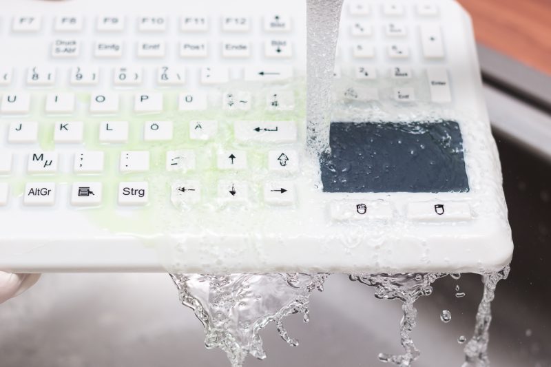 abwaschbare Silikontastatur mit Touchpad