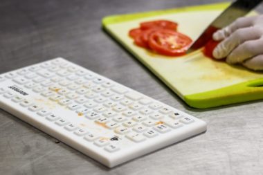 Wasserdichte, hygienische Tastatur aus Silikon