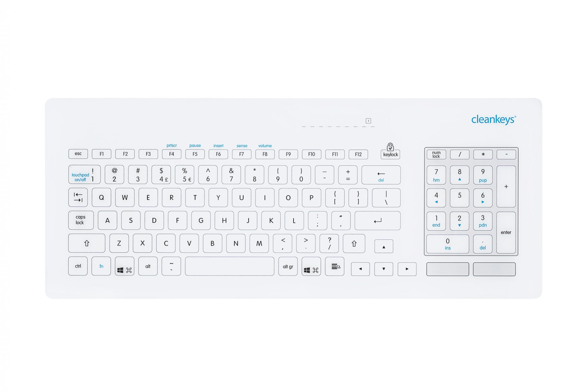 keyboard with glass surface CK5